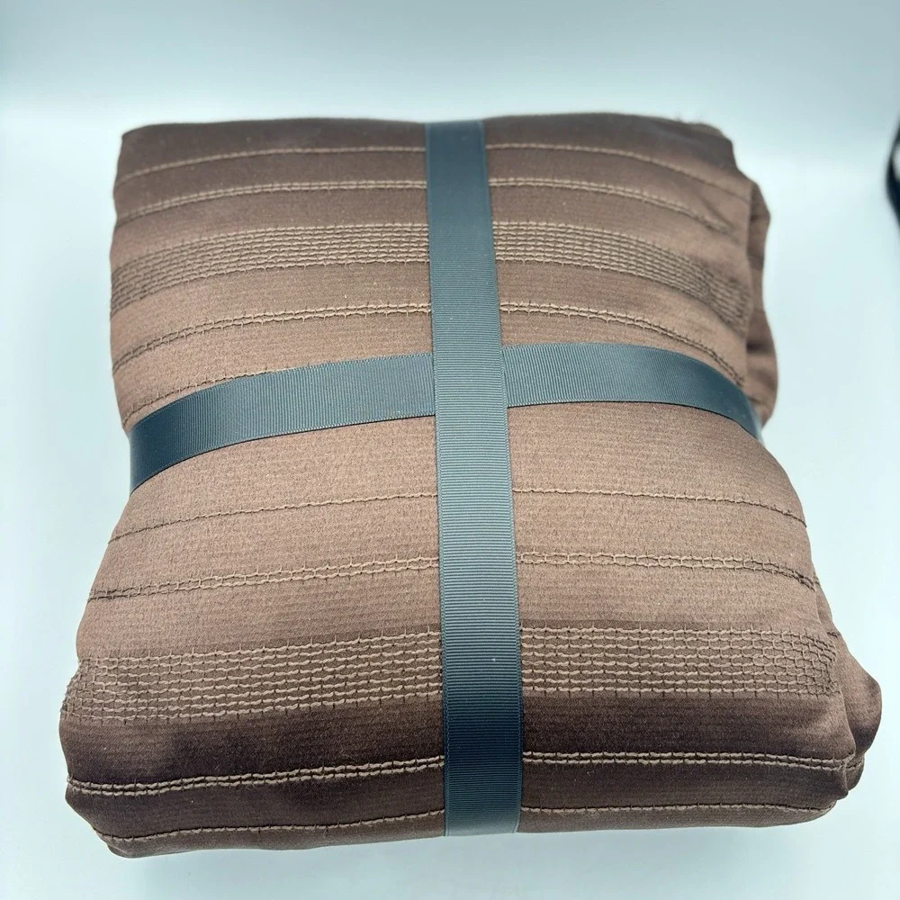 NWT Vera Wang Illusion Lines Solid KING Duvet & Shams Set (2 Shams + Duvet)